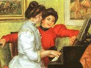Pierre Renoir Yvonne and Christine Lerolle Playing the Piano China oil painting reproduction